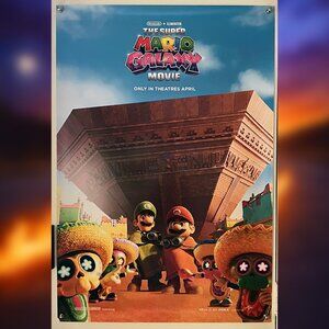 THE SUPER MARIO GALAXY MOVIE (2026) - ORIGINAL DOUBLE SIDED ADVANCE MOVIE POSTER